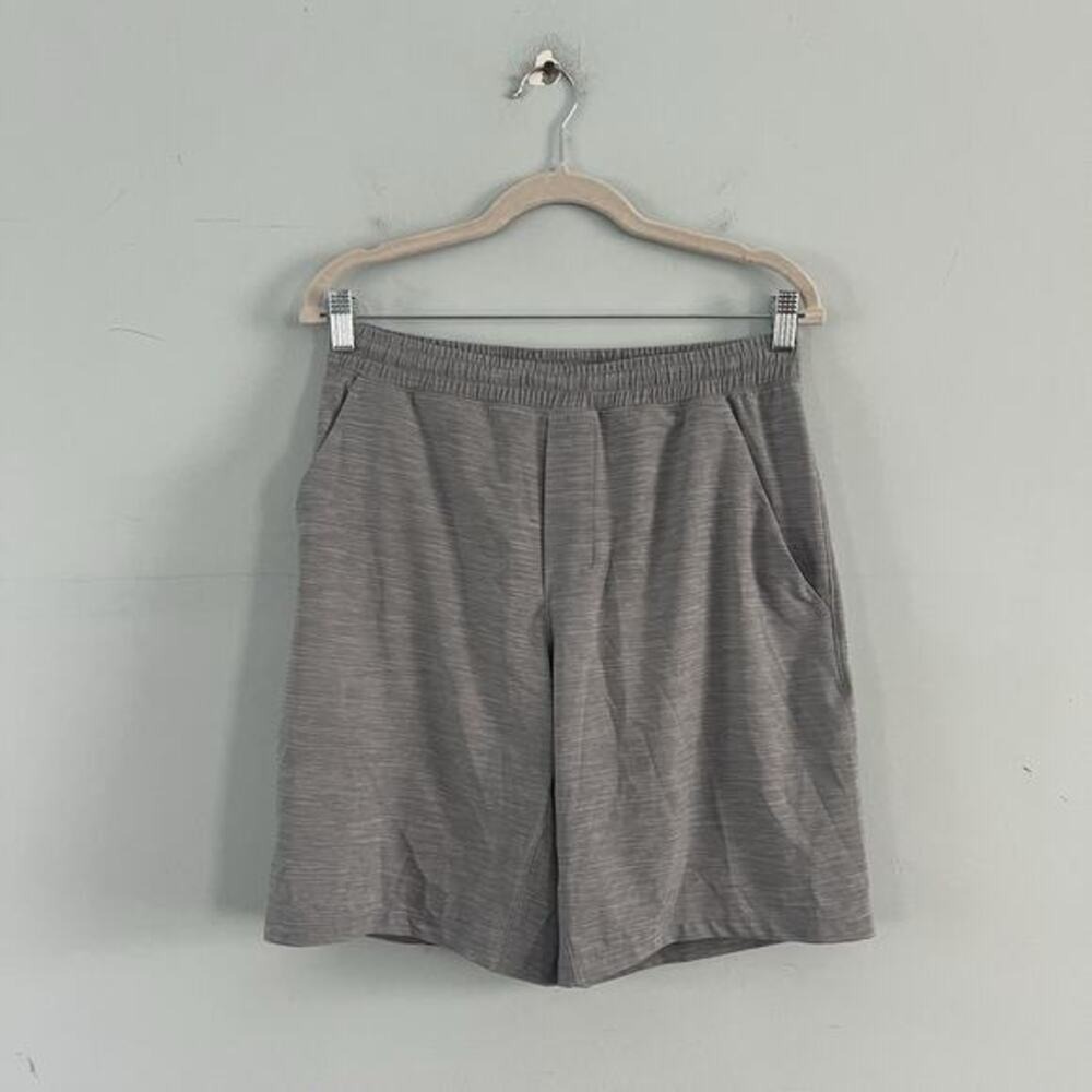 Lululemon Pace Breaker Gray Heather Lined 9" Training Shorts